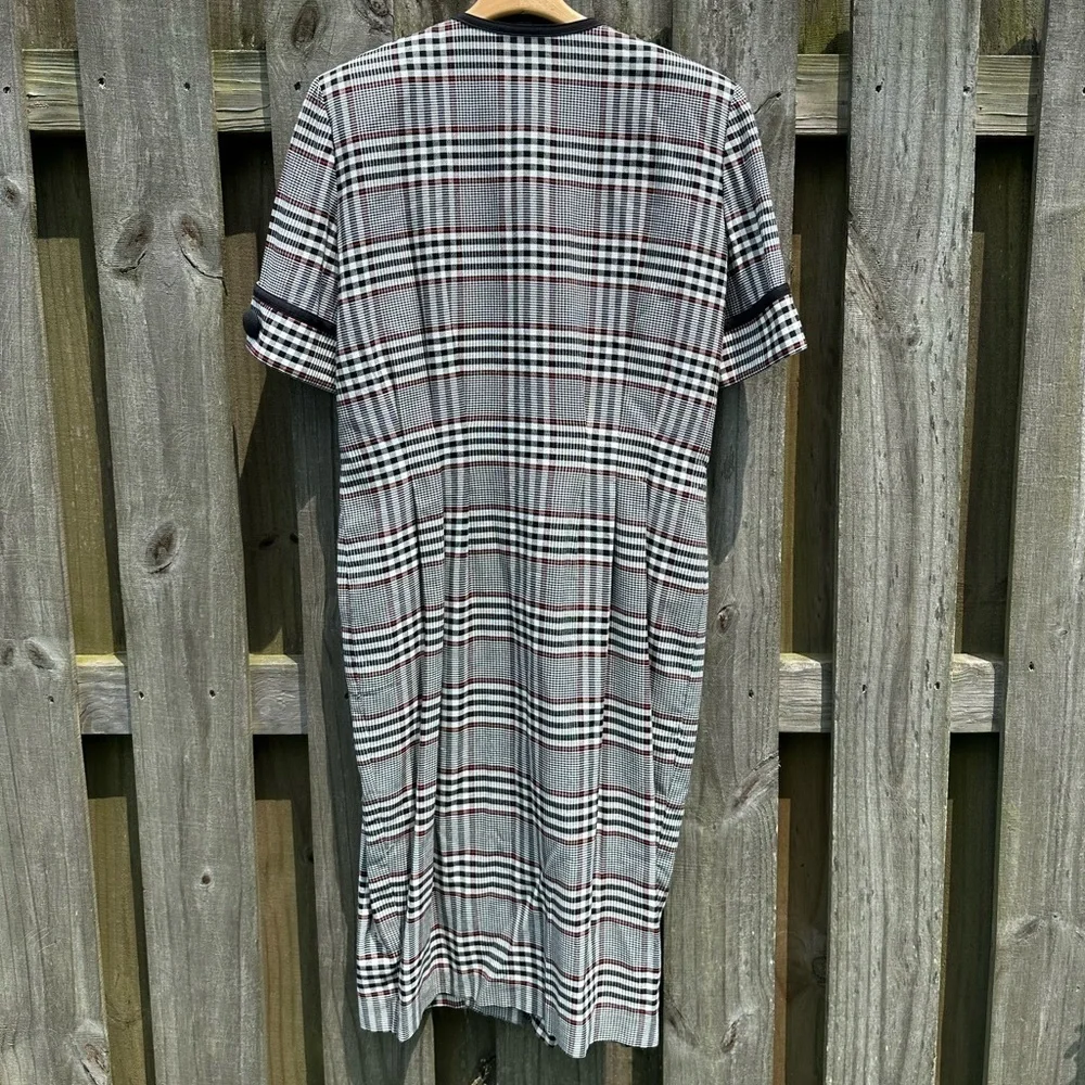 Vintage 90’s Talbot's Plaid Sheath Dress by Cynthia Howie Black🖤Red♥️White🤍
